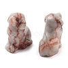 Natural & Synthetic Gemstone Carved Dog Figurines DJEW-L023-A-2