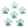 UV Plating Rainbow Iridescent Acrylic Beads LS-PACR-T016-02B-3