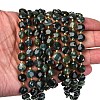 Natural Moss Agate Beads Strands G-C116-A15-02-3