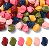 60Pcs 6 Colors Opaque Acrylic Beads MACR-YW0003-17-1