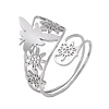 304 Stainless Steel Adjustable Cuff Rings RJEW-Z090-01P-4