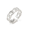 Brass Cup Peg Open Cuff Ring Settings LS-KK-G518-08P-02-1
