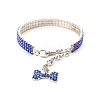 Adjustable 3-Row Alloy Rhinestone Cup Chain Pet Collars PW-WG33109-08-1