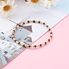 Round Opaque Colours Glass Seed Beads Stretch Bracelets BJEW-JB06010-01-3