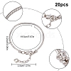 SUNNYCLUE Brass European Style Bracelet Making MAK-SC0001-09-2