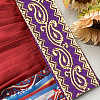 7.7 Yards Ethnic Style Polyester Ribbon OCOR-WH0086-39-7