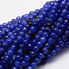 Faceted Natural Agate Round Beads Strands G-E319A-6mm-05-1