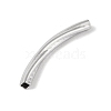 304 Stainless Steel Curved Tube Beads STAS-M071-03D-P-3