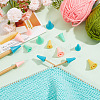  120Pcs 8 Style Synthetic Rubber Knitting Needle Point Protectors DIY-NB0010-19-4