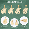 Unicraftale 12Pcs 304 Stainless Steel Pendants STAS-UN0055-60-5