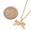 Bowknot Brass Pendant Necklaces NJEW-TA00138-2