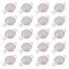 Unicraftale 20Pcs Natural Rose Quartz Connector Charms G-UN0001-22A-1