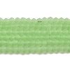 Imitation Jade Frosted Glass Bead Strands EGLA-A039-J4mm-MD01-1