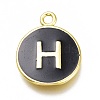 Brass Enamel Pendants KK-H103-02H-G-1