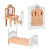 Plastic Bedroom Furniture Kit Miniature Ornaments PW-WG0711A-05-1