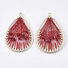 Polyester Thread Woven Pendants FIND-S319-13-3