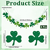 4 Bag Felt Clover Hanging Banner for Saint Patrick's Day Decoration AJEW-CY0002-43-2
