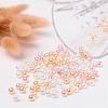 Barely Pink Mix Pearlized Glass Pearl Beads HY-X006-6mm-01-3