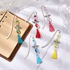 Tibetan Style Alloy Hook Bookmarks AJEW-JK00333-2