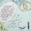 120Pcs Brass Rhinestone Spacer Beads RB-SZ0001-07A-2