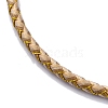 Polyester Cord Braided Bracelet Makings MAK-Z003-01G-27-2