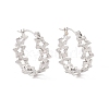 Non-Tarnish 304 Stainless Steel Star Wrap Hoop Earrings for Women EJEW-I267-11P-1