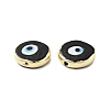 Rack Plating Handmade Evil Eye Lampwork Beads KK-F838-02H-G-2