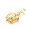 Brass Micro Pave Cubic Zirconia Pendants KK-G519-18G-02-2