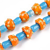 Handmade Lampwork Beads Strands X1-LAMP-N024-09G-2