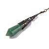 Natural Green Aventurine Pointed Dowsing Pendulum Big Pendants G-H285-06R-A17-3