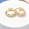 Brass Micro Pave Cubic Zirconia Hoop Earrings EJEW-H152-01E-G-2