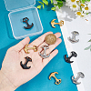 Unicraftale 9Pcs 3 Colors Ion Plating(IP) 304 Stainless Steel Hook Clasps STAS-UN0048-09-3