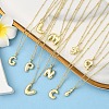 1Pc Initial Letter Brass Pendant Necklaces NJEW-YW0001-24G-4