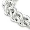 Chunky CCB Plastic Curb/Cable Chain Necklaces for Women NJEW-K261-01B-P-1-3