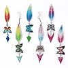 6Pcs Butterfly DIY Diamond Painting Bookmarks Kits DIAM-PW0010-20-1