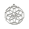 Hollow 201 Stainless Steel Pendants STAS-B136-11P-1