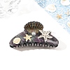 Shell & Starfish Pattern Acrylic Claw Hair Clips PW-WG255E6-16-1