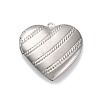 304 Stainless Steel Locket Pendants STAS-S171-13P-01-1