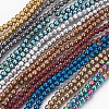 Electroplate Non-Magnetic Synthetic Hematite Beads Strands G-F585-B-4mm-1