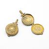 Brass Locket Pendants KK-F722-06C-RS-3