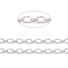 Tarnish Resistant 304 Stainless Steel Twist Oval Link Chains CHS-E022-01P-4