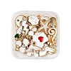 30Pcs 30 Style Light Gold Alloy Enamel Pendants ENAM-YW0001-80-2