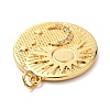 Brass Micro Pave Cubic Zirconia Pendants KK-G399-31-3