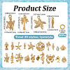 20Pcs 20 Styles Ocean Theme 304 Stainless Steel Pendants STAS-SC0021-12-2