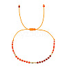 Summer Glass Seed Beaded Braided Bead Bracelets for Women EK0672-4-1