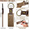 Walnut Wood Keychain KEYC-WH0044-007-2