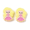 Princess Food Grade Silicone Focal Beads SIL-A008-05A-1