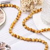 Natural Gold Tiger Eye Beads Strands X-G-G212-8mm-18-6