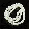 Electroplate Opaque Glass Beads Strands EGLA-A034-P8mm-T15-2