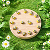 60Pcs Self-adhesion Maple Wood Cabochons WOOD-CP0001-21A-6